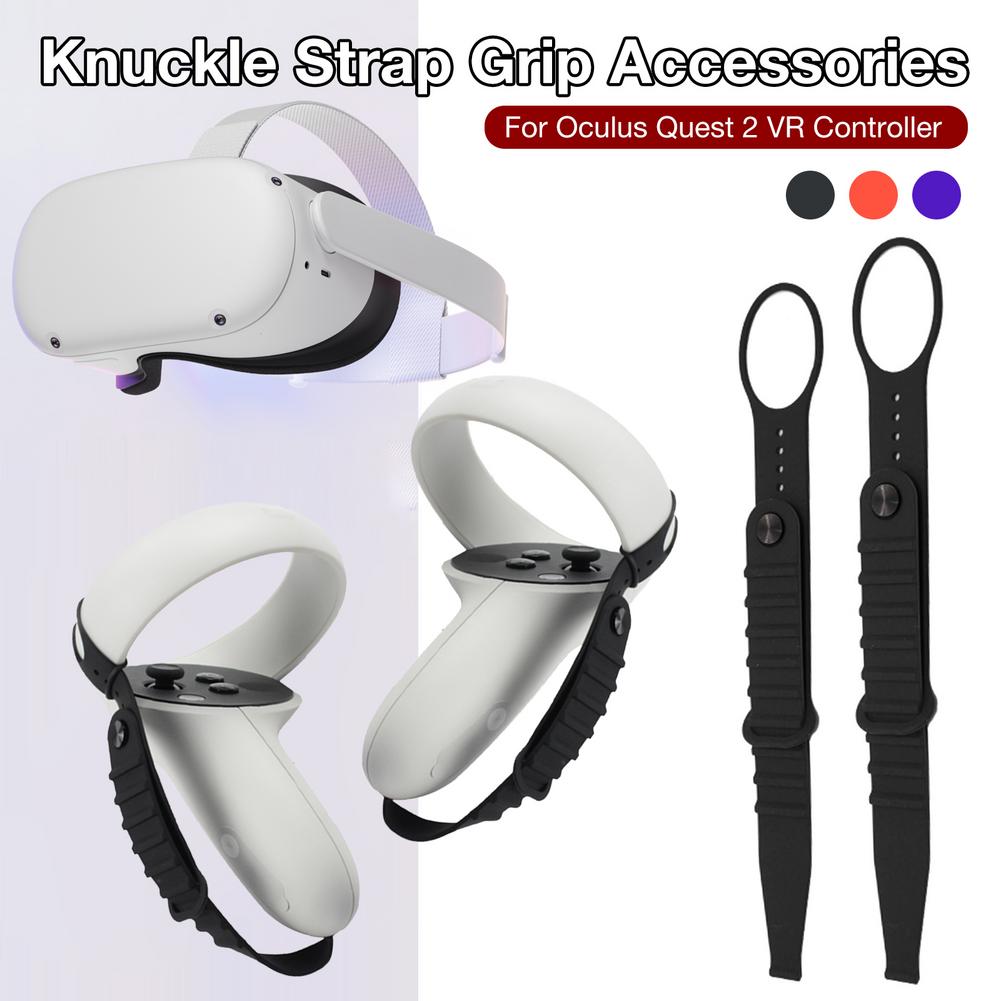 2PCS VR Touch Controller Knuckle Straps For Oculus Quest 2 VR Handle Grip Adjustable Wrist Strap For Oculus Quest 2 Accessories