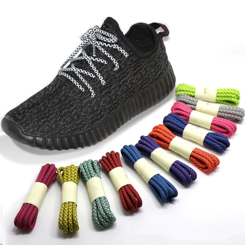 1 Paar Lichtgevende Fluorescerende Sneaker Shoestrings Sport Schoenveters Reflecterende Ronde Touw Schoenen Kant Licht Schoenveter Schoen Accessoires