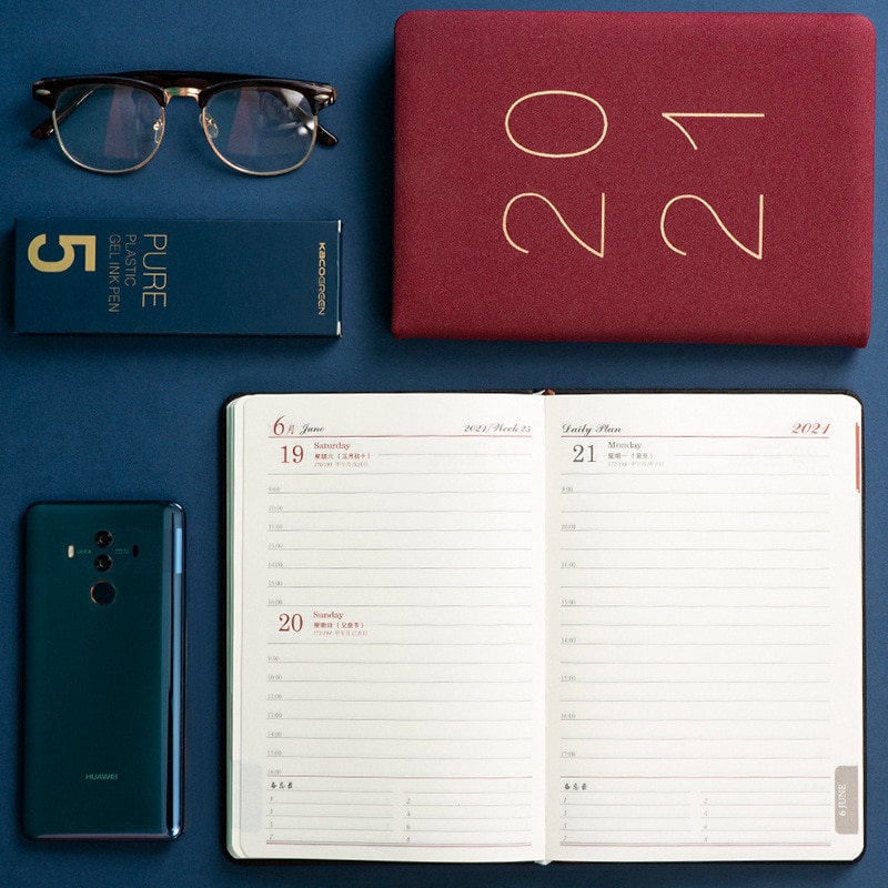 365 Days Daily Monthly Planner Notebook School Office Agenda Planner Organizer Notebook Stationery Plan Book