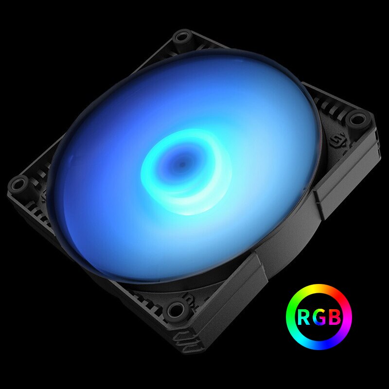 PHANTEKS-ventilador LED de refrigeración METALLICGEAR, 12/14CM, 12V, RGB, control de luz, silencioso, carcasa de ordenador
