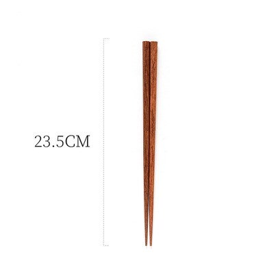 Portable Tableware Vintage Japanese Wood Chopsticks Spoon Fork Travel Dinnerware Suit Environmental Travel Wooden Cutlery Set: G 1Pair