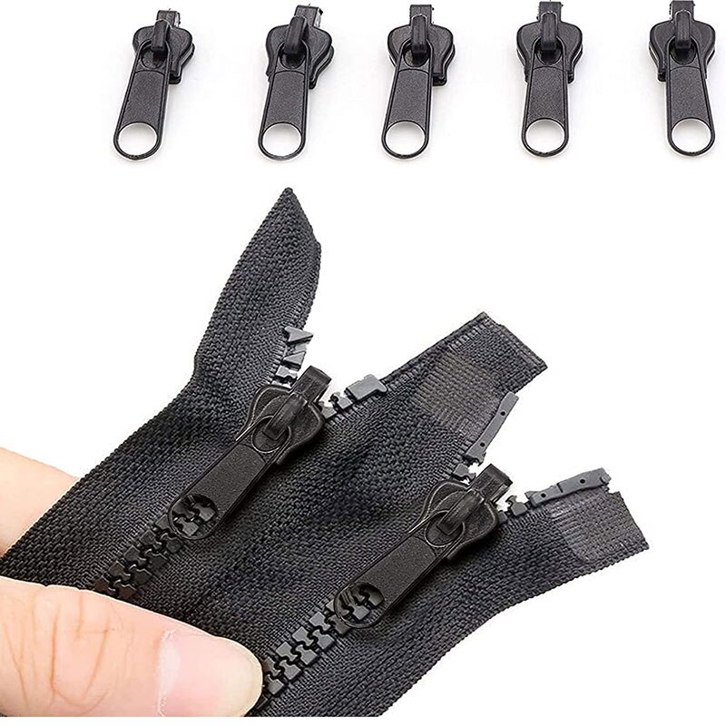 6Pcs Instant Zipper Universal Instant Fix Zipper Repair Kit Replacement Zip Slider Teeth Rescue Zippers Clothing Sewing Zipper