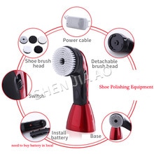 Electric shoe polisher Multi-function Electric Shoe Polishing Machine Leather Care Machine Brushing and Polishing AE-710