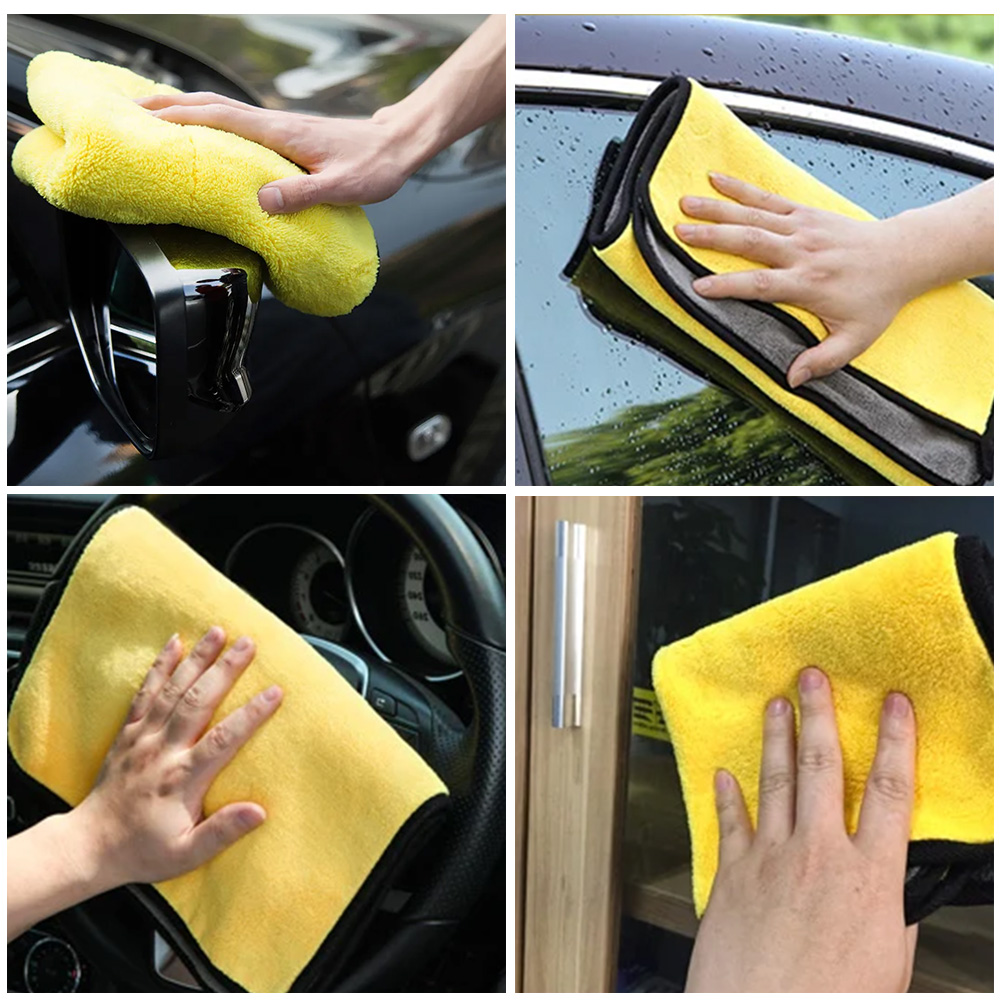 Toalla de tela Nano Ultra fibra para coche, toalla de microfibra para lavado de coches, toalla de lana Coral, paño limpio para el cuidado del coche, hogar y la vida, 10-20 piezas