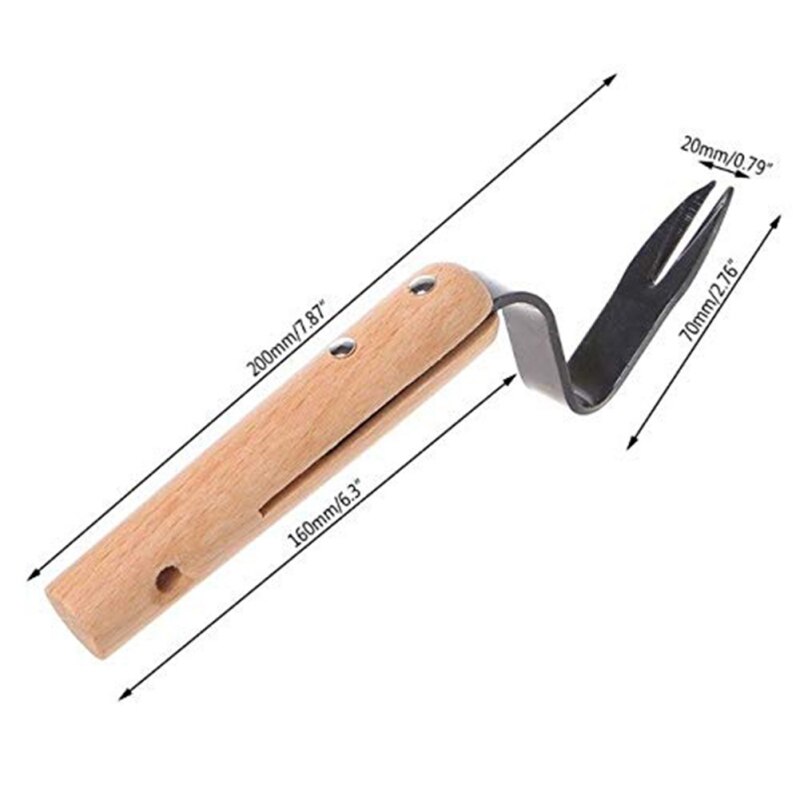 Weeding Tool Portable Anti-rust Outdoor Lawn Weeder Garden Hand Tools Handle Garden Remove Weeds Shovel Garden Cour