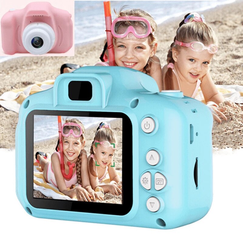 Børn digitalt kamera hd foto video multifunktionskamera pædagogisk legetøj understøtter multisprog hukommelseskort dq-dro