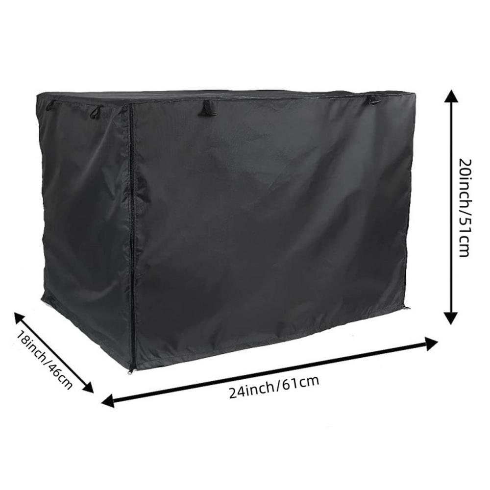 Oxford-Juste de chenil pour chien, anti-poussière, imperméable, pliable, extérieur, grands, moyens et petits chiens, housse de caisse métallique: Rouge