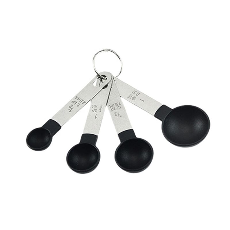 4Pcs/8pcs Multi Purpose Spoons Measuring Cup Baking Accessories Stainless Steel Plastic Handle Measure Tool Kitchen Gadgets #1