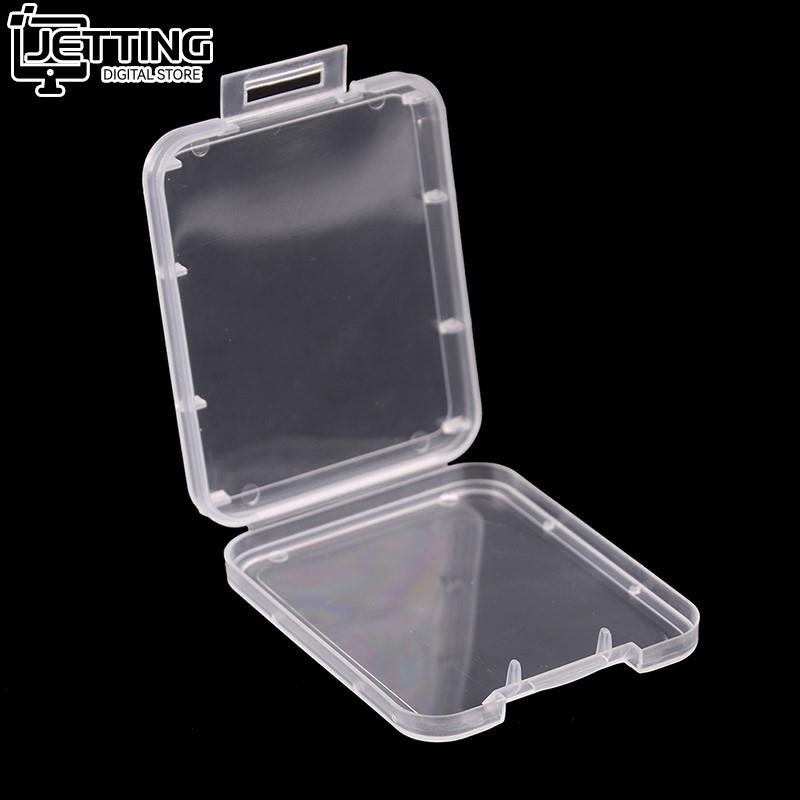 5 pz/lotto Custodia protettiva Scatola di Cassa di Carta di Memoria per SD SDHC MMC XD carta CF Bianco trasparente