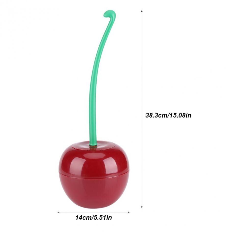 Toliet Borstel Met Bus Cherry-Vorm Cleaning Houder Staande Set Toilet Badkamer Clearing Tool Hotel Clear Borstel