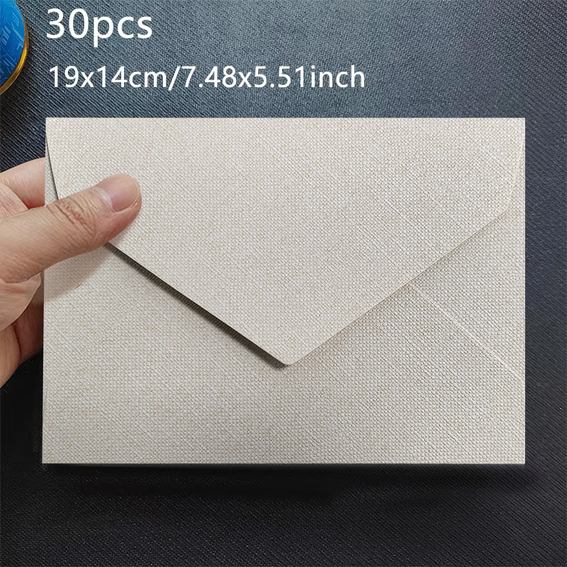 30 sztuk/partia koperty na zaproszenia ślubne biznes wysokiej jakości 250g 17.5x12.5cm tekstura papierowe artykuły papiernicze torba robić przechowywania: Czerwony