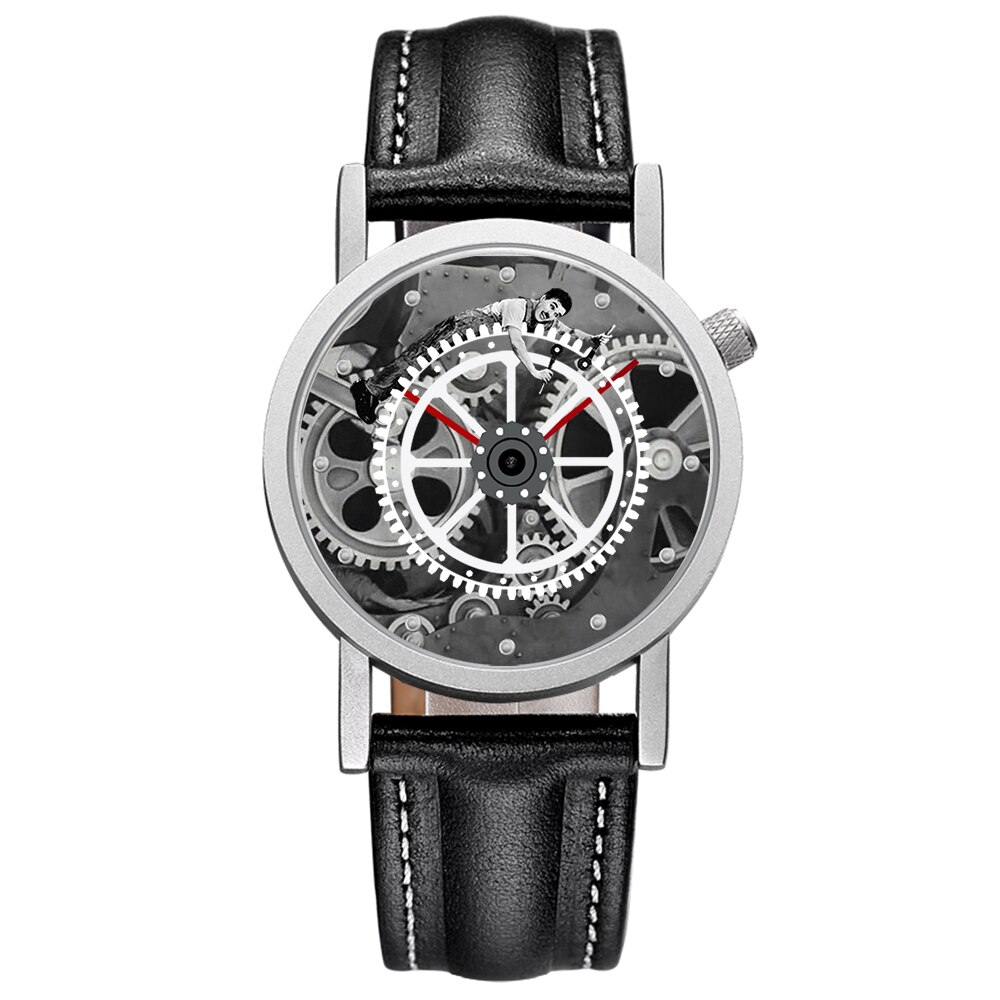 Fb81009 geliefden paar polshorloges tandwiel bewegende wijzerplaat luxe relojes