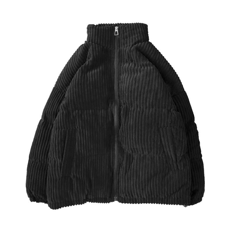 Giacca da uomo e da donna calda colletto in velluto a coste amanti del pane inverno Joker imbottito in cotone coppia sciolta addensare vestiti cappotto caldo in lana