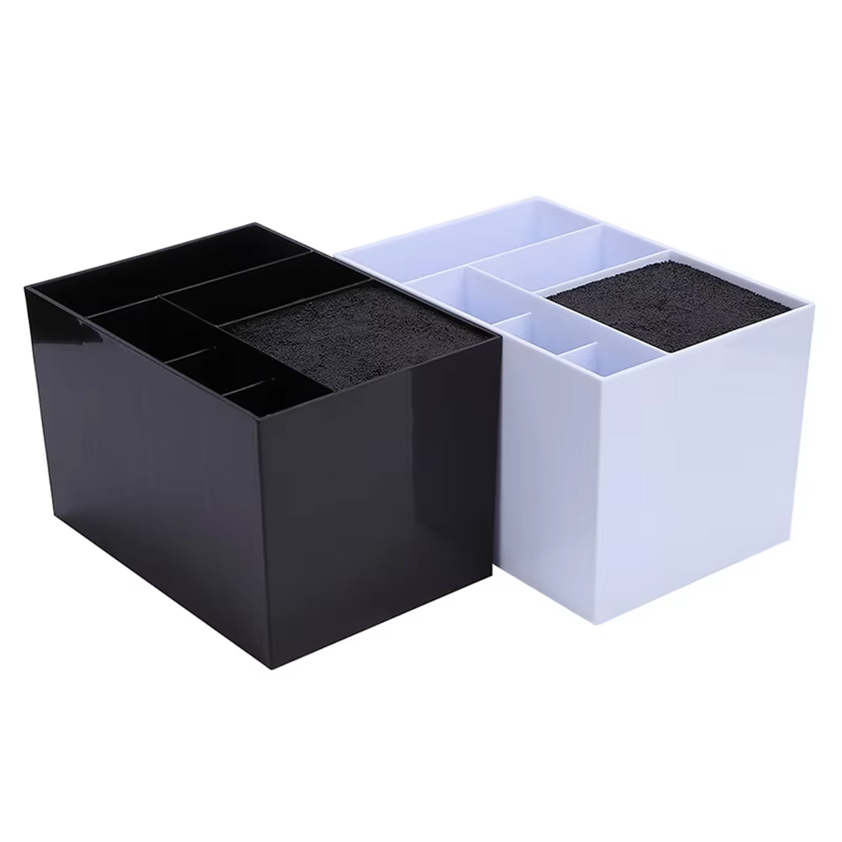 Barbershop Hairdressing Tools Storage Box Pro Barber Scissors Combs Holder Makeup Display Stand Salon Home Toolsbox Supplies