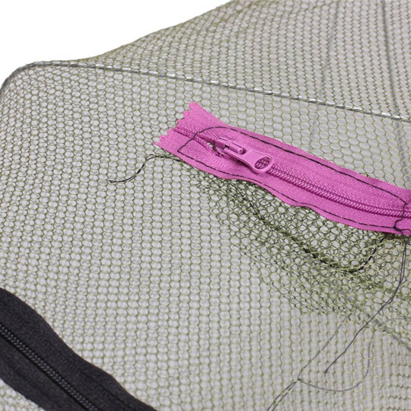 Trampa plegable para cebo de pesca, Red de nailon, YS-BUY