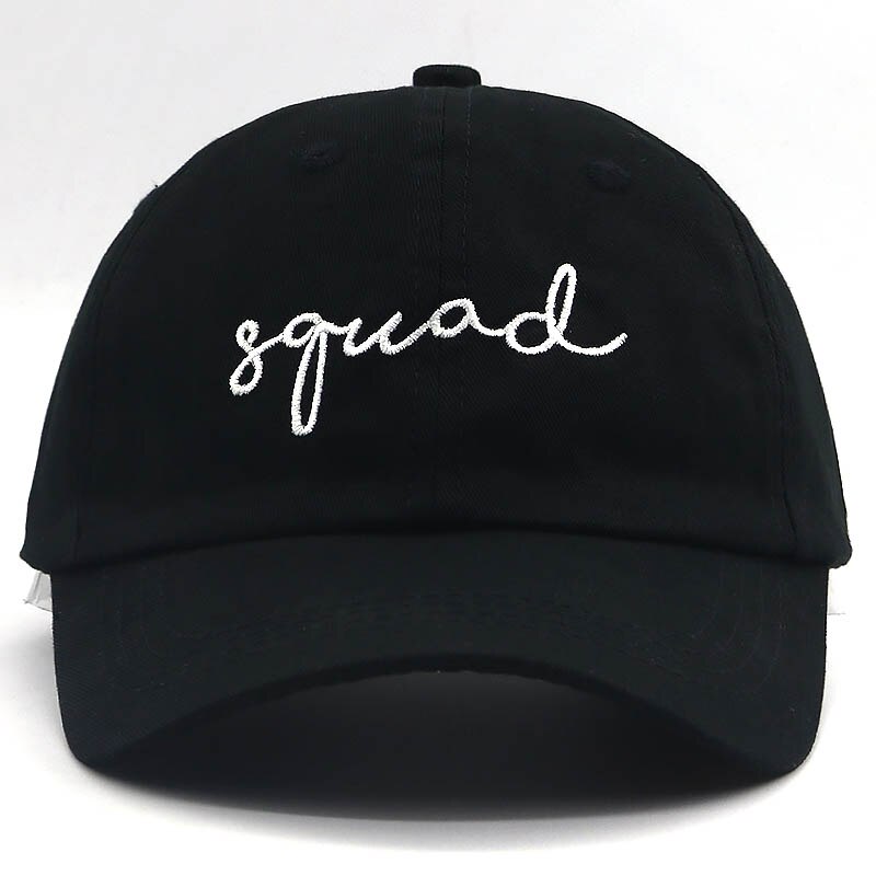 Casquette de baseball pour cérémonie de mariage, chapeau de papa à la 100% coton, lettre brodée pour lune de miel, casquettes décontractées: squad