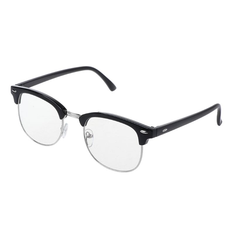 Classic Vintage Anti-Glare Anti-UV Gaming Reading Computer Digital Screen Eye Protection Glasses Clear Lens Durable: S