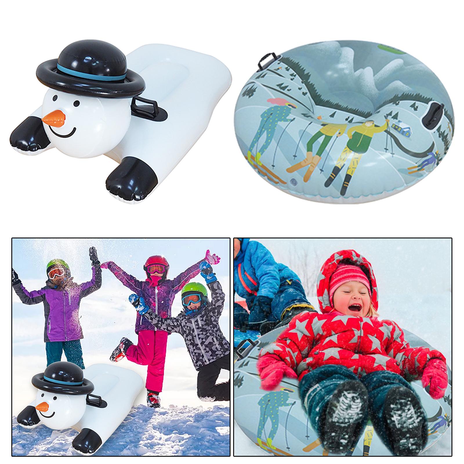 Schnee Rohr 42 zoll Aufblasbare Riesen Verdickt Einfrieren Beständig Schnee Schlitten für Wasser Schwimmbad