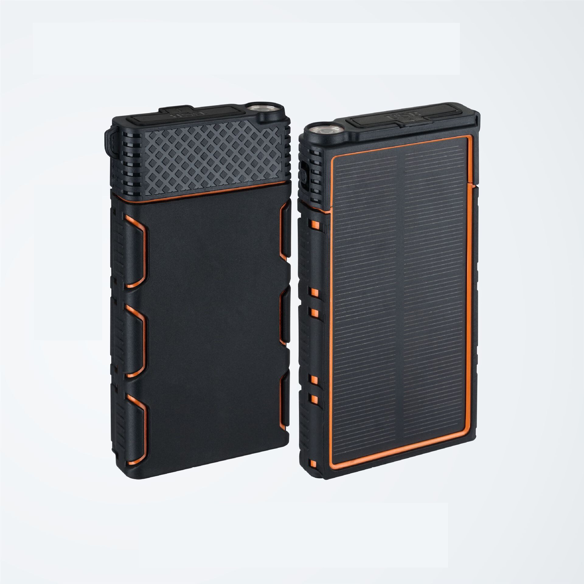 45000Mah Solar Power Bank Draagbare Snelle Oplader Grote Capaciteit Outdoor Reizen Emergency Poverbank Voor Samsung Xiaomi Iphone: orange