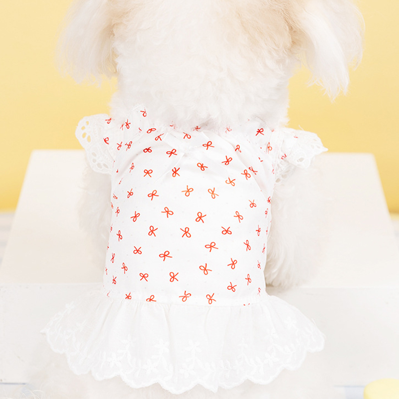 Hond Prinses Jurk Hond Kleding Voor Kleine Honden Puppy Zomerkleding Kant Roze Rose Hond Trouwjurk Chihuahua Pug Hond Rok: XL / Paars