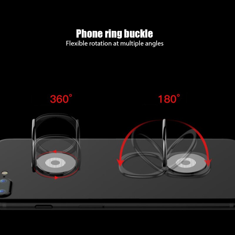 Supporto per anello per dito per Smartphone supporto per anello per telefono rotondo angoli multipli rotazione 360 e 180 supporto per dito per telefono facile da trasportare