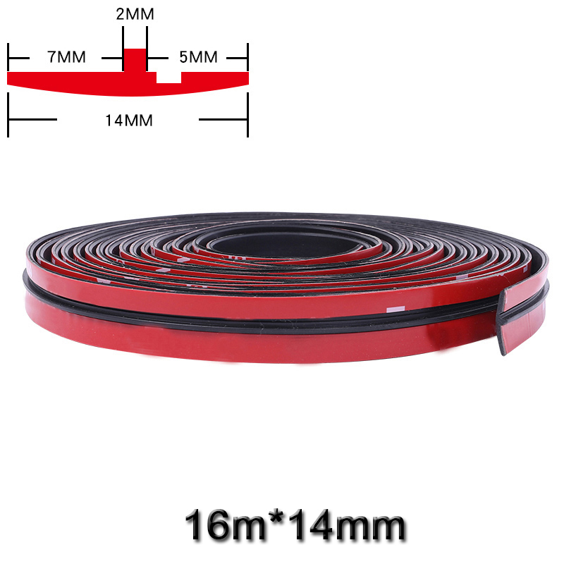 14mm/19mm naklejki gumowe szyberdach trójkątne okno uszczelnione paski uszczelka tapicerka przednia tylna naklejka na przednią szybę okno samochodu uszczelniacz: 16 meters  14mm