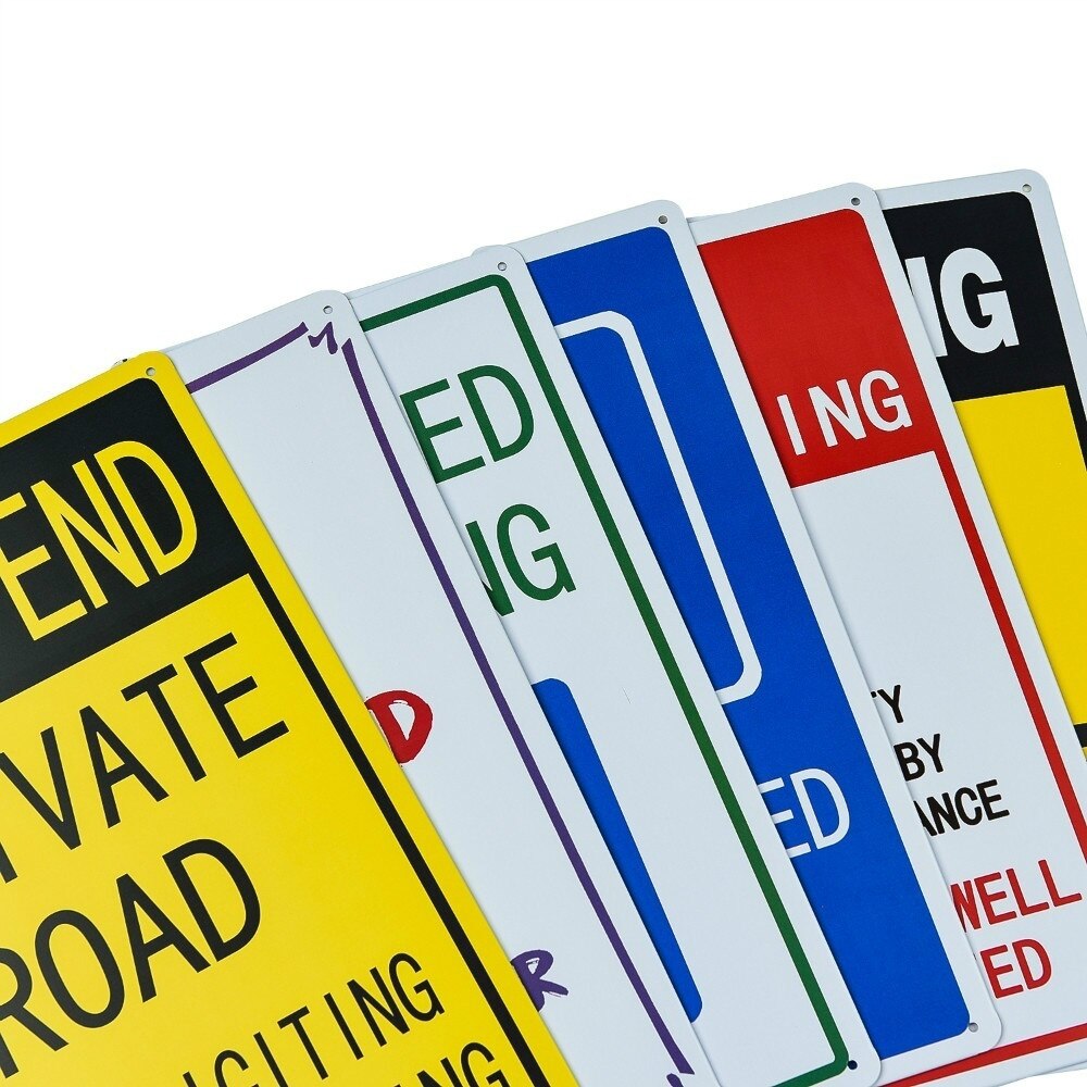 2-Pack Warning 24 Hour Video Surveillance No Trespassing Sign - Private Property Signs