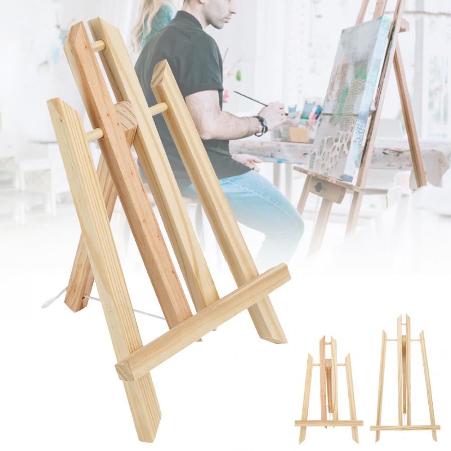 Beech Wood Easel Tablet Table Easel General Purpose Foldable Triangular Painting Drawing Holder stand for painting