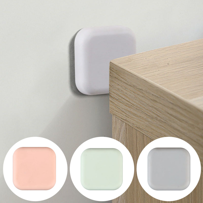 5pcs Silicone Door Stopper Handle Bumpers Self Adhesive Mute Anti-Shock Protection Porte Pad Home Improvement Wall Protector Pad