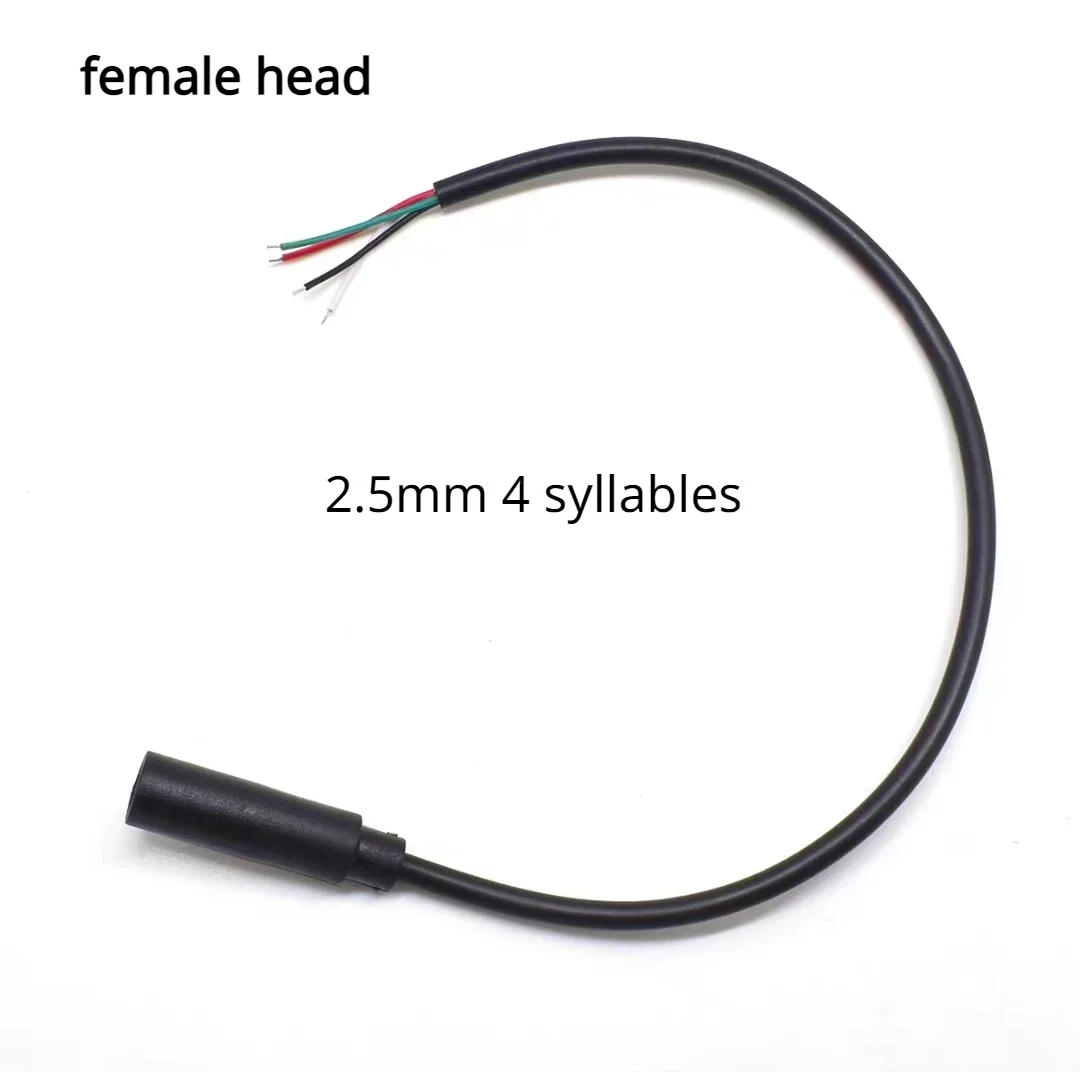 Lydkabel 2.5mm 3.5mm hannplugg/hunnplugg til bar ledning åpen ende ts mono /3- polet /4- polet trrs stereoplugg jack-kontakt: Brun / 5-9 stk