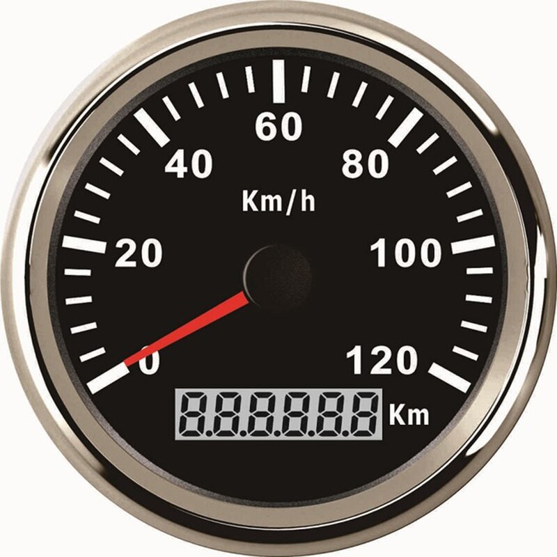 120 Km/h 200 Km/h Gps Snelheidsmeter 85Mm Waterdichte Meter Gauge Met Backlight Voor Auto Motor Motorfiets Marine: 120KM-BS