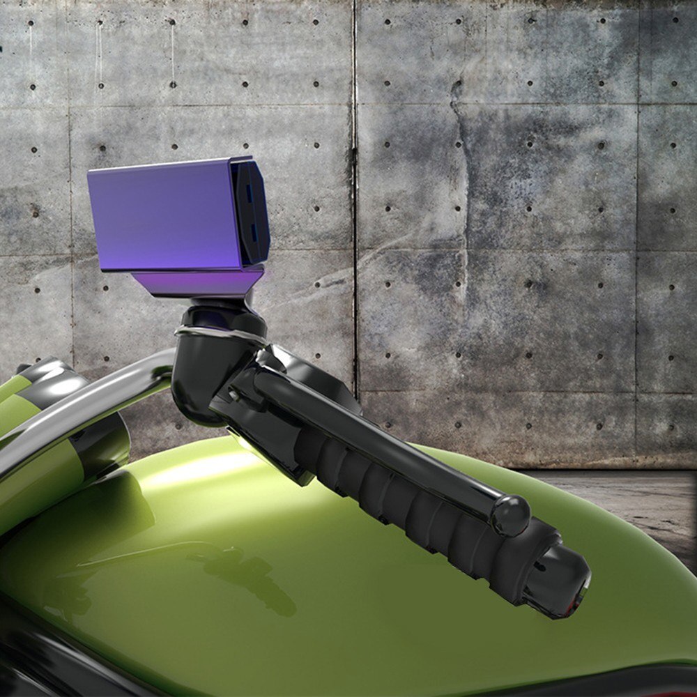 Voltmètre numérique pour moto avec affichage LED, étanche, testeur de tension de batterie, jauge avec support, 10-150V DC