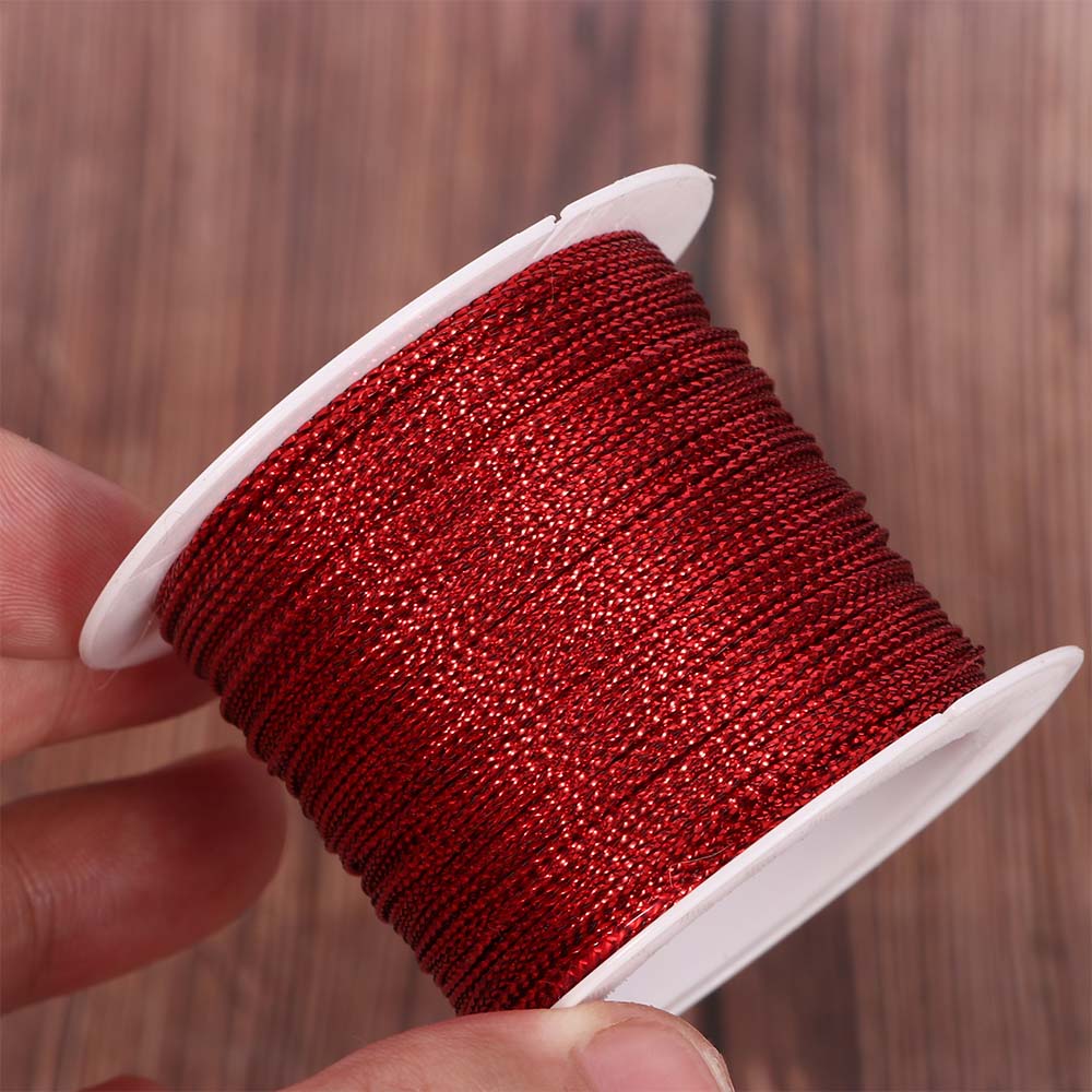 20/60 Meter Touw Goud/Zilver/Rode Koord Draad Koord String Riem Lint Tag Line Armband Maken Geen-slip Kleding