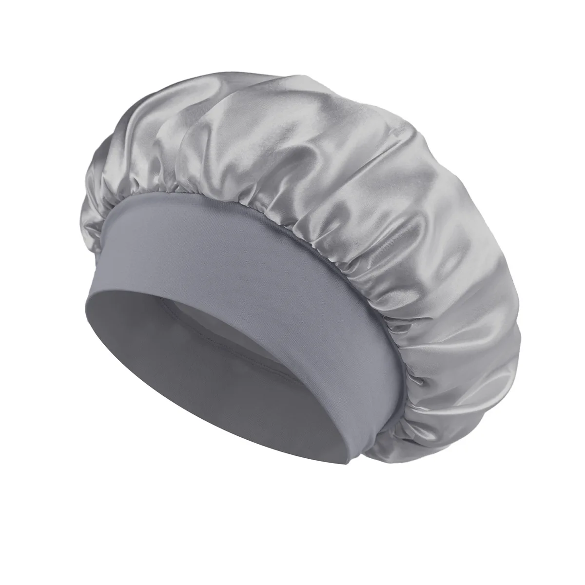 Cappello da notte solido in raso elastico contralto 1 pz Cuffia per la cura dei capelli Berretto da notte Multi-colore riutilizzabile Accessori per cuffia da notte per la casa delle donne: Rosso