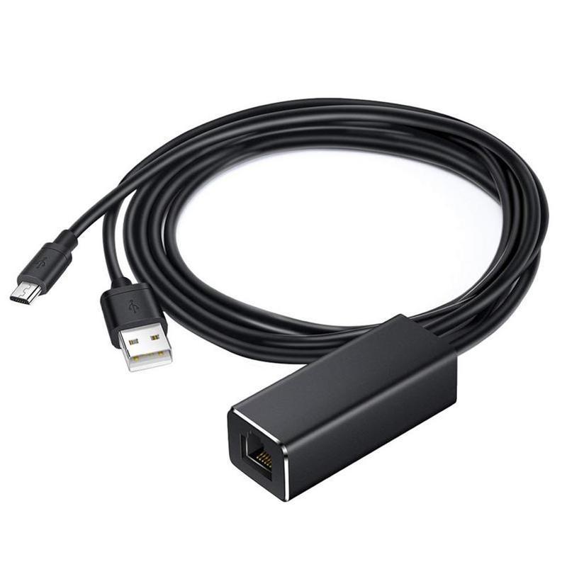 Ethernet Adapter Voor Chromecast Usb 2.0 Naar RJ45 Voor Google Home Chromecast 2 1 Ultra Audio Fire Tv Stick Micro usb Netwerkkaart: Default Title