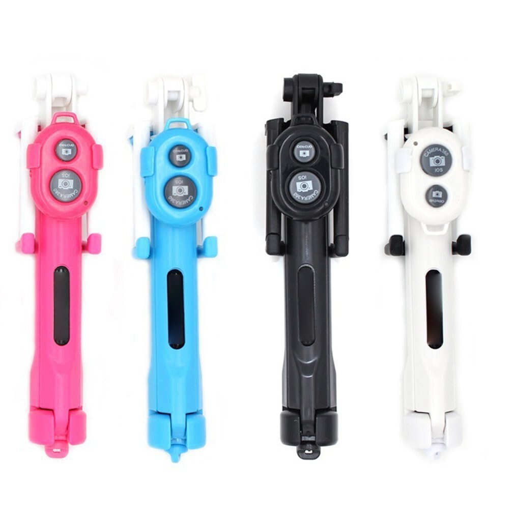 3 in 1 Draadloze Bluetooth Selfie Stick voor iphone/Android/Huawei Opvouwbare Handheld Monopod Shutter Remote Uitschuifbare Mini statief