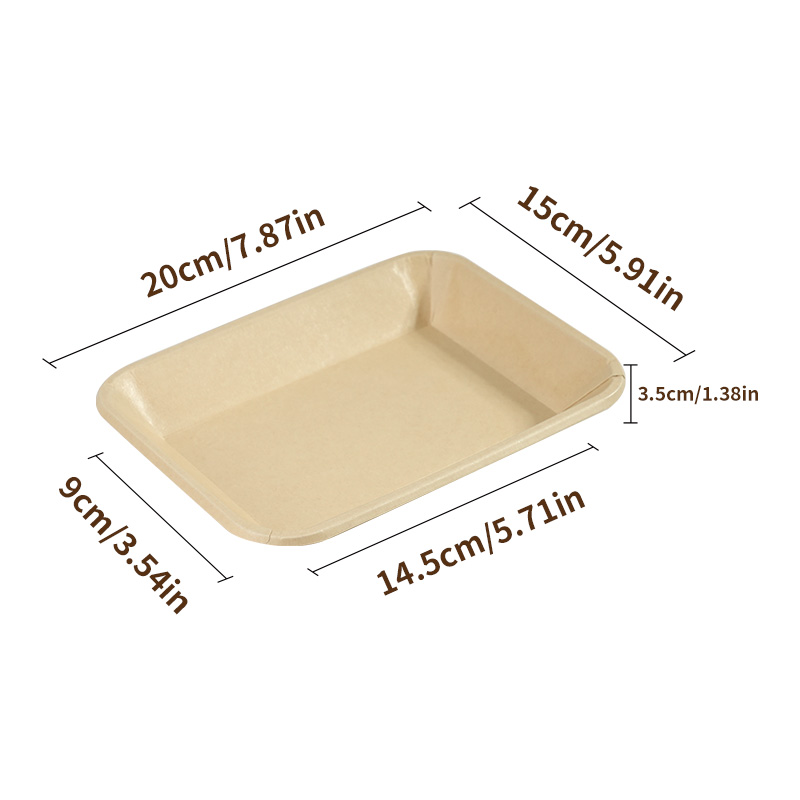 Platos desechables para postres, platos para verduras, papel de grano de madera, plato para pastel, platos desechables, bandeja de papel para , vajilla: Blanco