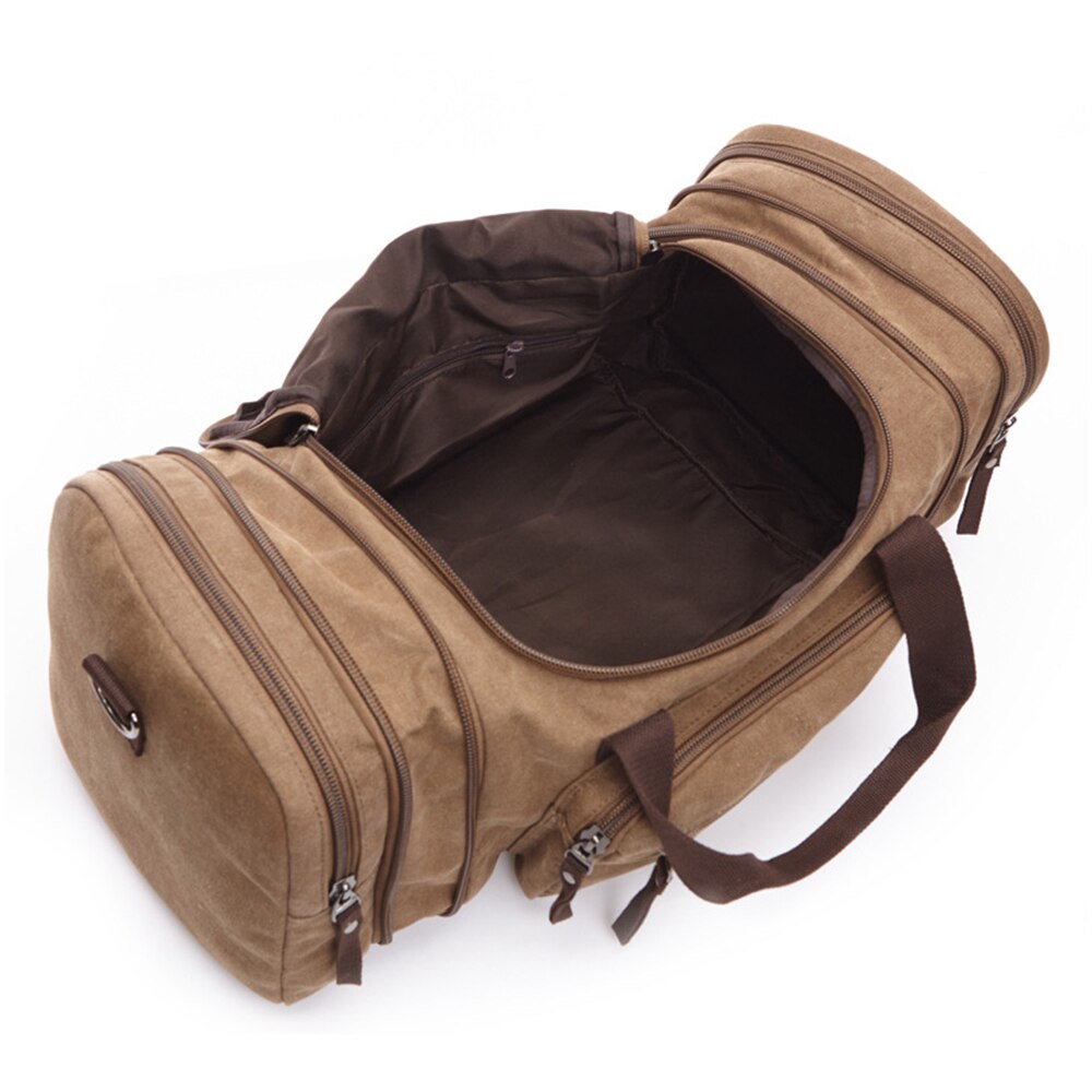 Bolso de lona de para hombre, bandolera de un solo hombro, de gran capacidad, para la noche, de viaje
