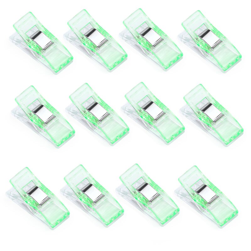 10/20 ks sponky na šitie viacfarebné quiltovacie sponky na viazanie látky sponka na papier na šitie sponiek pre domácich majstrov quiltovanie príslušenstvo: Zelená / 20 ks