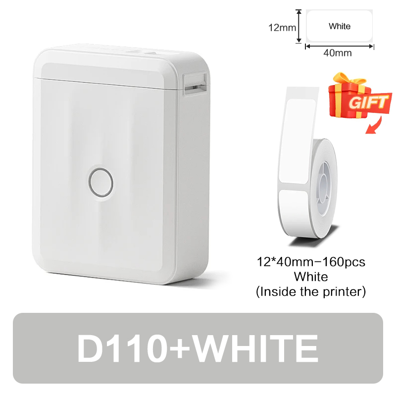 Niimbot D110 Portable Mini Printer Thermal Adhesive Sticker Label Printer Inkless Pocket Label Maker UV Printer For Mobile Label: Aubergine