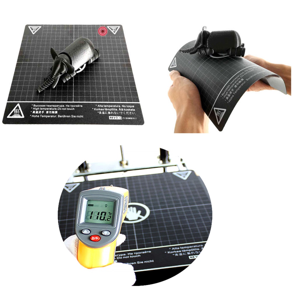 Upgrade Magnetic Steel Sheet Base soft Magnetic Surface Plate post for 3D Printer Bed Print Tape Heatbed Sticker Non PEI