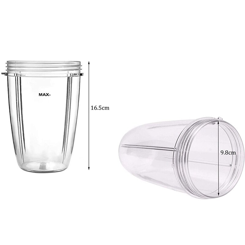 24Oz Cups Voor Nutribullet Accessoires 600W 900W Blender Juicer Mixer Vervangende Onderdelen (2 Pack)