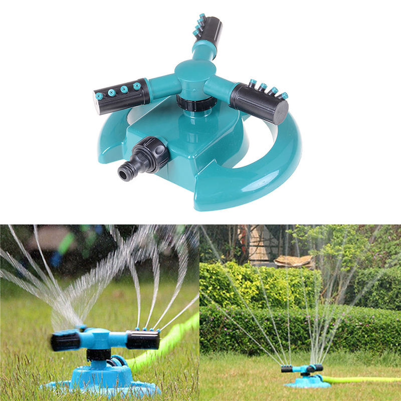 Tuingereedschap Tuin Sprinklers Automatisch Sproeisysteem Gras Gazon 360 Graden Cirkel Roterende Water Sprinkler 3 Nozzles Drie Arm