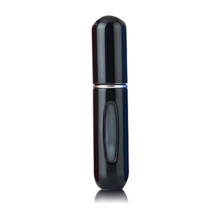 5ml coloré Portable voyage Mini conteneur en aluminium rechargeable parfum vaporisateur bouteille vide bouteilles de stockage cosmétique: 5ml BRIGHT BLACK