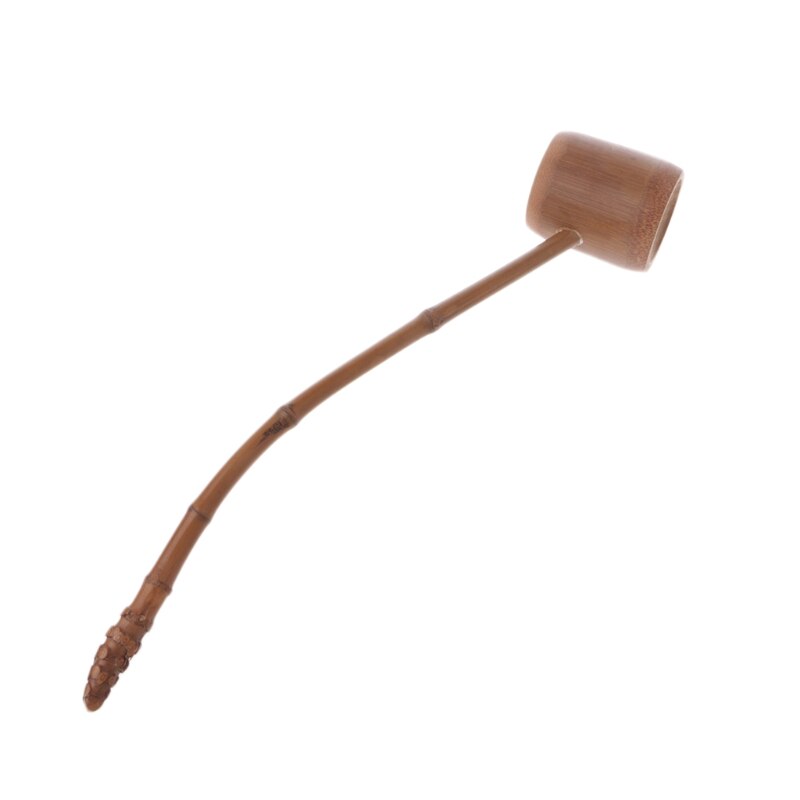1 St Handgemaakte Natuurlijke Bamboe Thee Water Lepel Extra Lange Handvat Hout Scoop Healhy