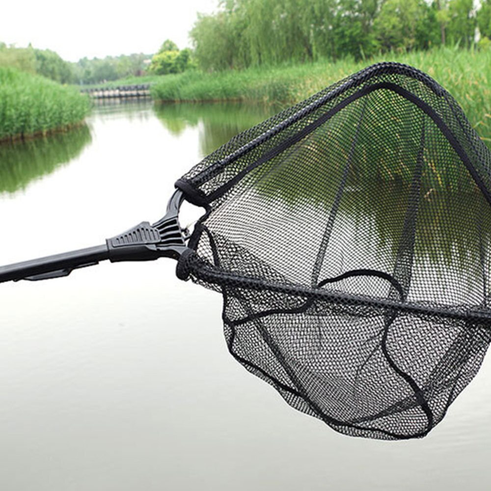 Fishing Nets Triangle Fishing Net Aluminum Alloy Folding Salvage Net Fishing Accessories (1.8mx40cm Net Circle)