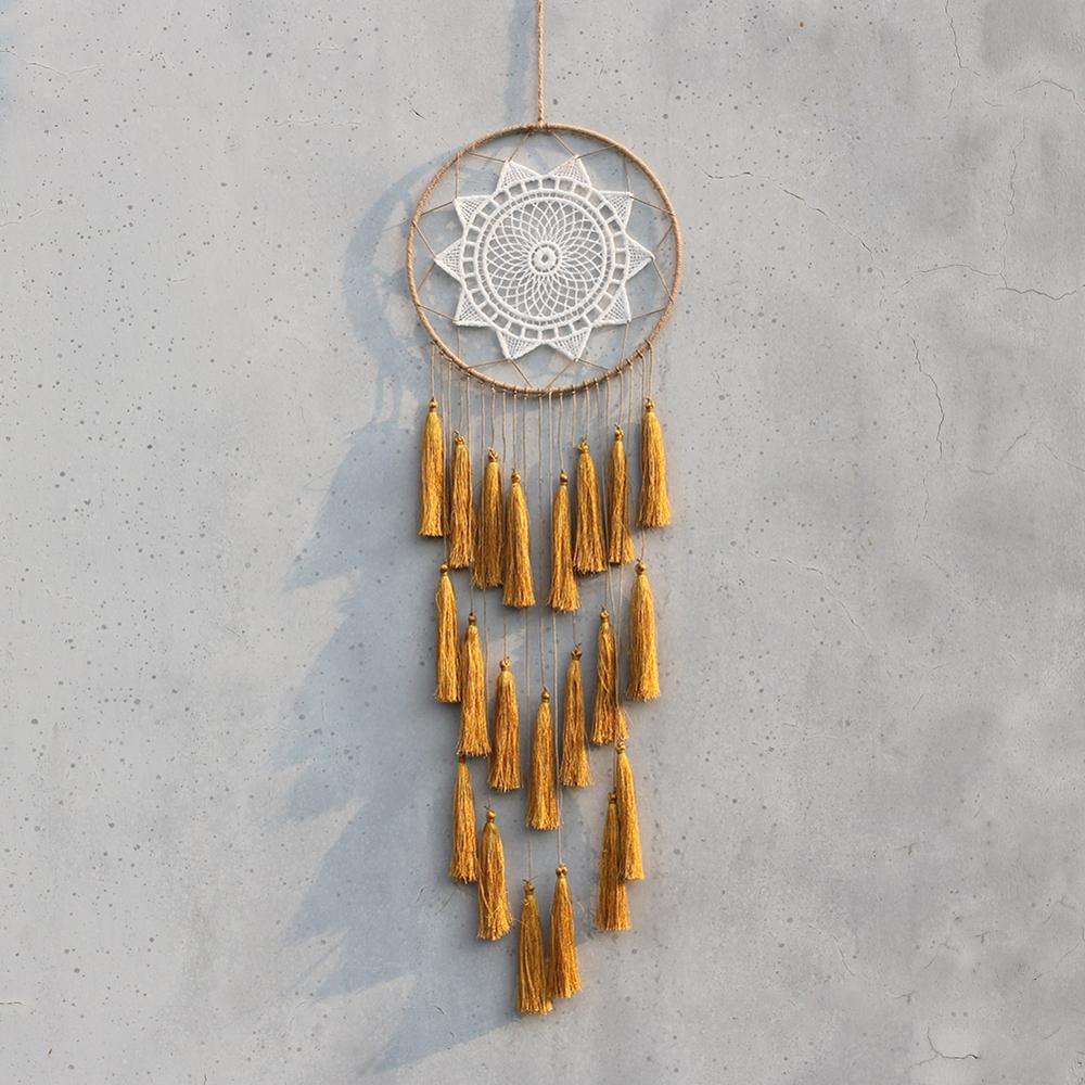 nordisch Quaste Traum Fänger Zimmer Dekoration Schlafzimmer Dekor Windspiele Bauernhaus Rosa Zauberstab Kunst Hängen: D7548