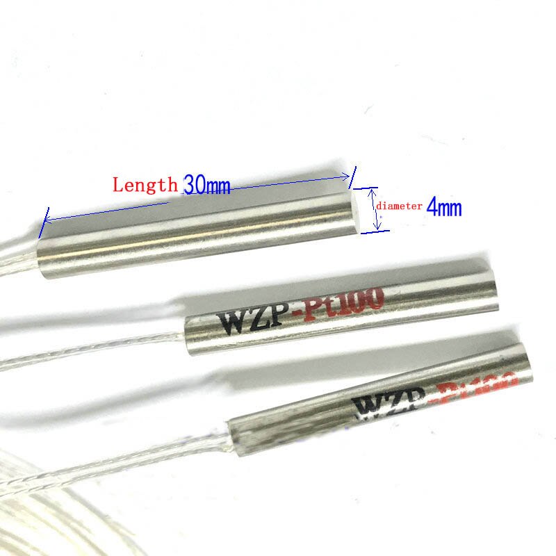 PT100 Platinum Resister Temperature Sensor Detector Waterproof Temp Probe -20~450 Celsius Temperature Probe
