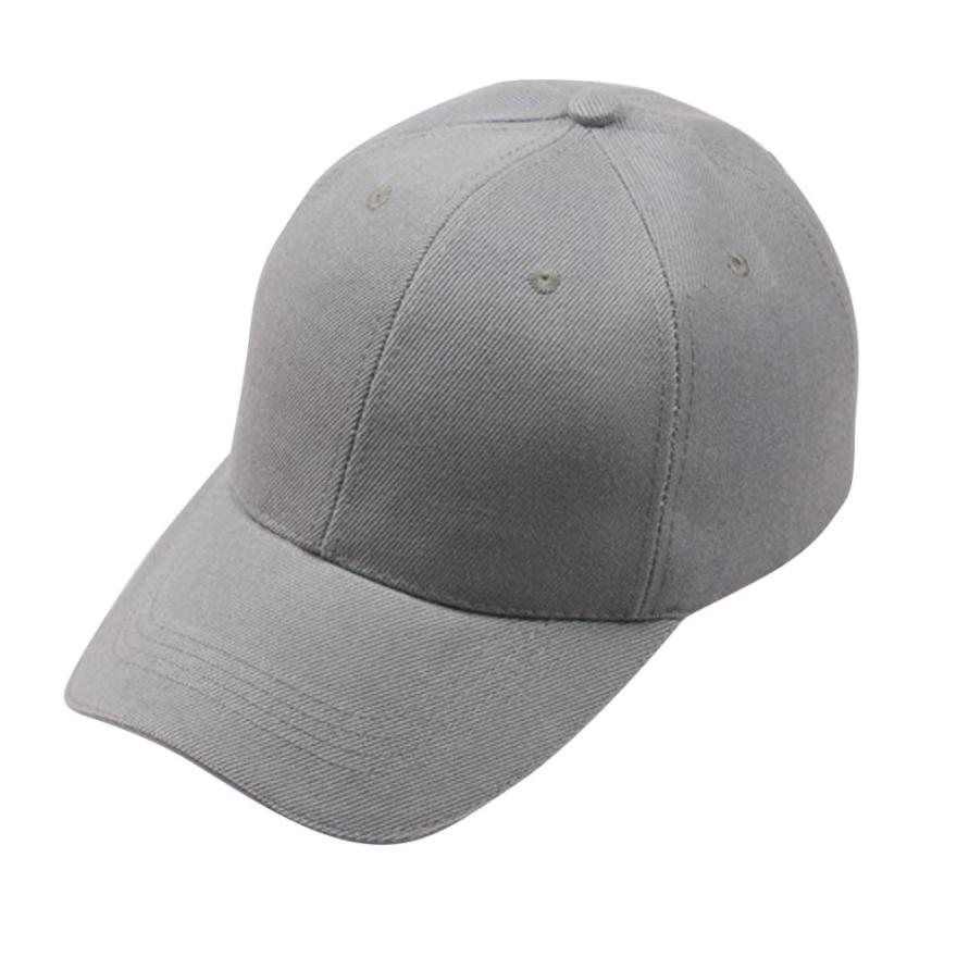 Kancoold bone cap afslappet hat kvinder populær unisex baseball cap snapback hat hip hop justerbar pjano 0: Grå