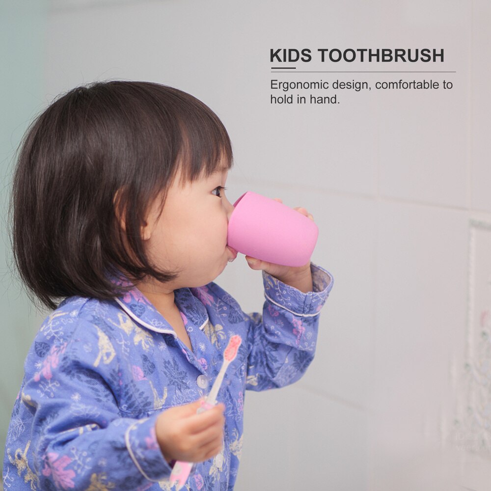 4Pcs Stro Tandenborstel Nylon Tandenborstel Baby Flexibele Tandenborstels